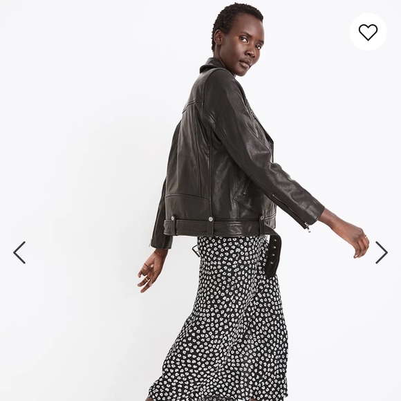 Madewell Oversized Leather Jacket, size small - Picture 6 of 15